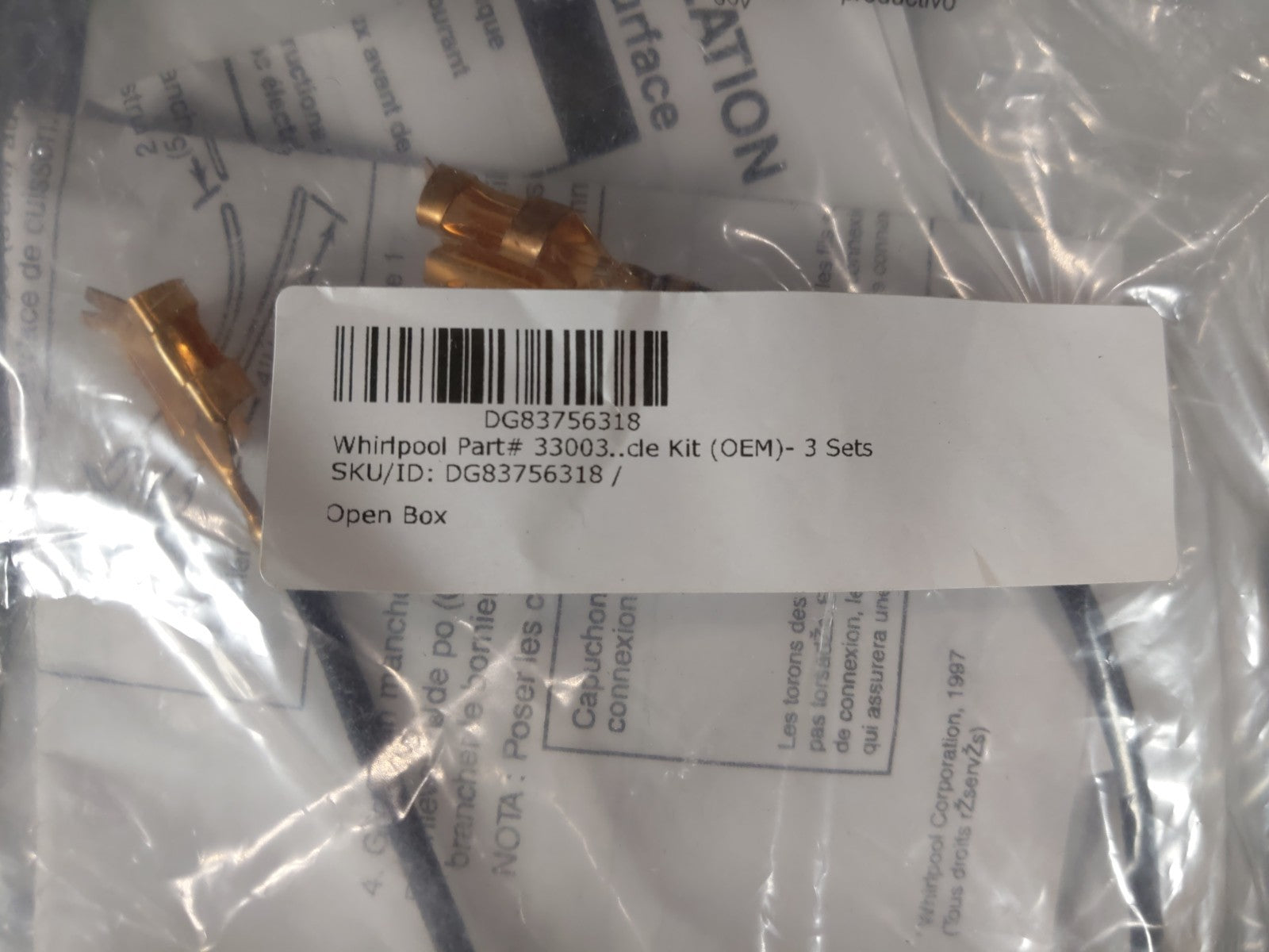 GENUINE OEM WHIRLPOOL Receptacle 330031 RCPTCL-ELM (3 pack)