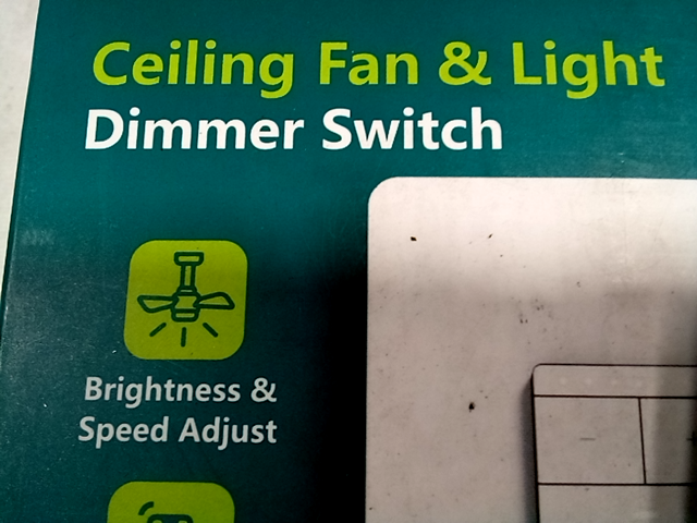 Treatlife ceiling fan and light dimmer switch