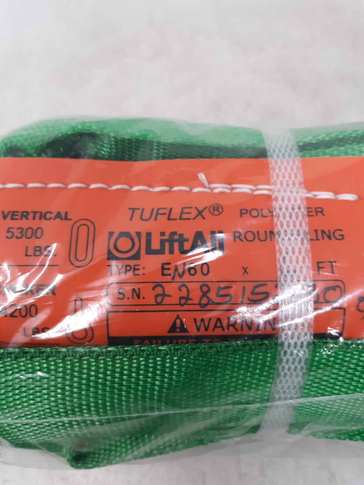 Lift-All En60x6 Tuflex 6 Ft. Endless Round Sling, 5300 Lbs.