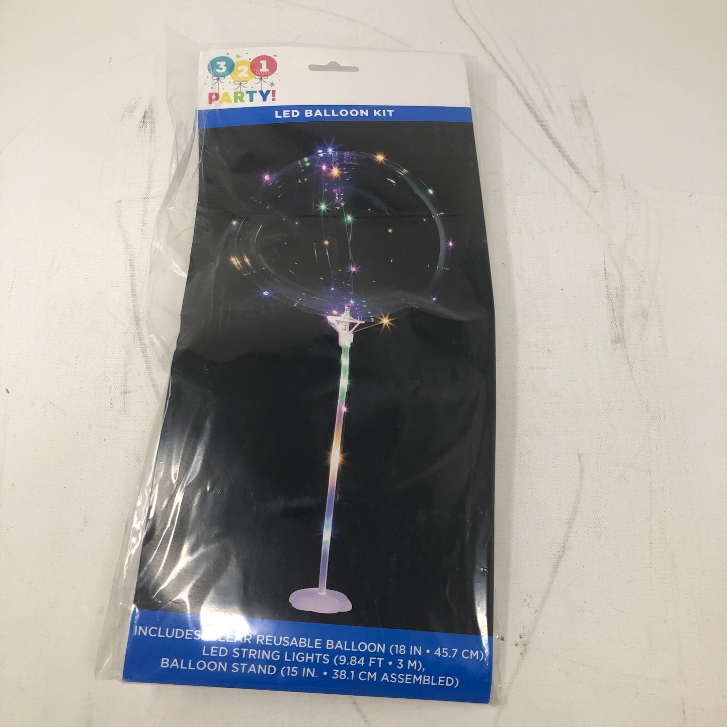 3,2,1 Party LED Balloon Kit- 4 Pack
