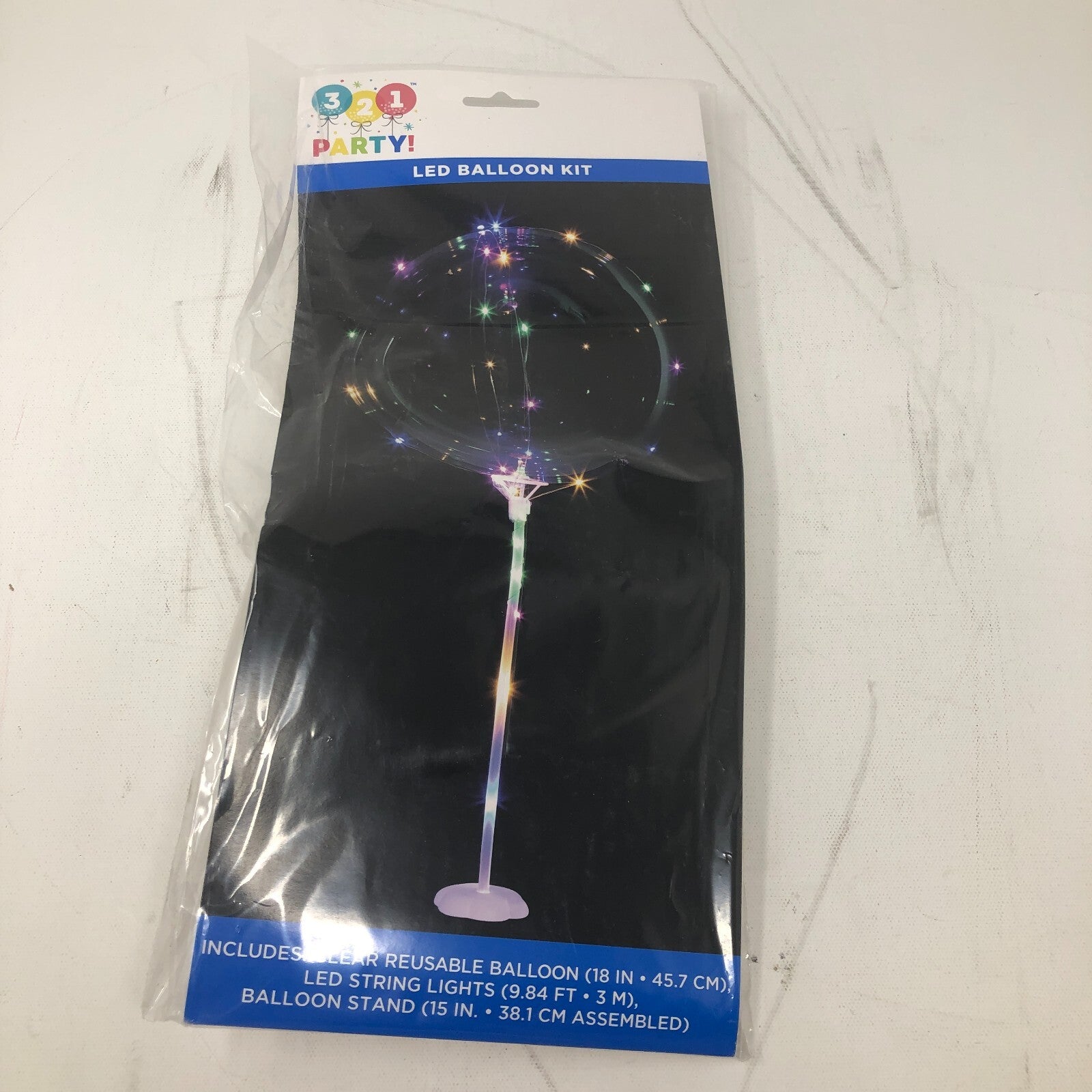 3,2,1 Party LED Balloon Kit- 4 Pack