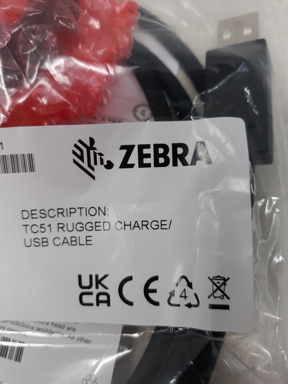 Motorola CBL-TC55-CHG1-01 Charging Cable - Black