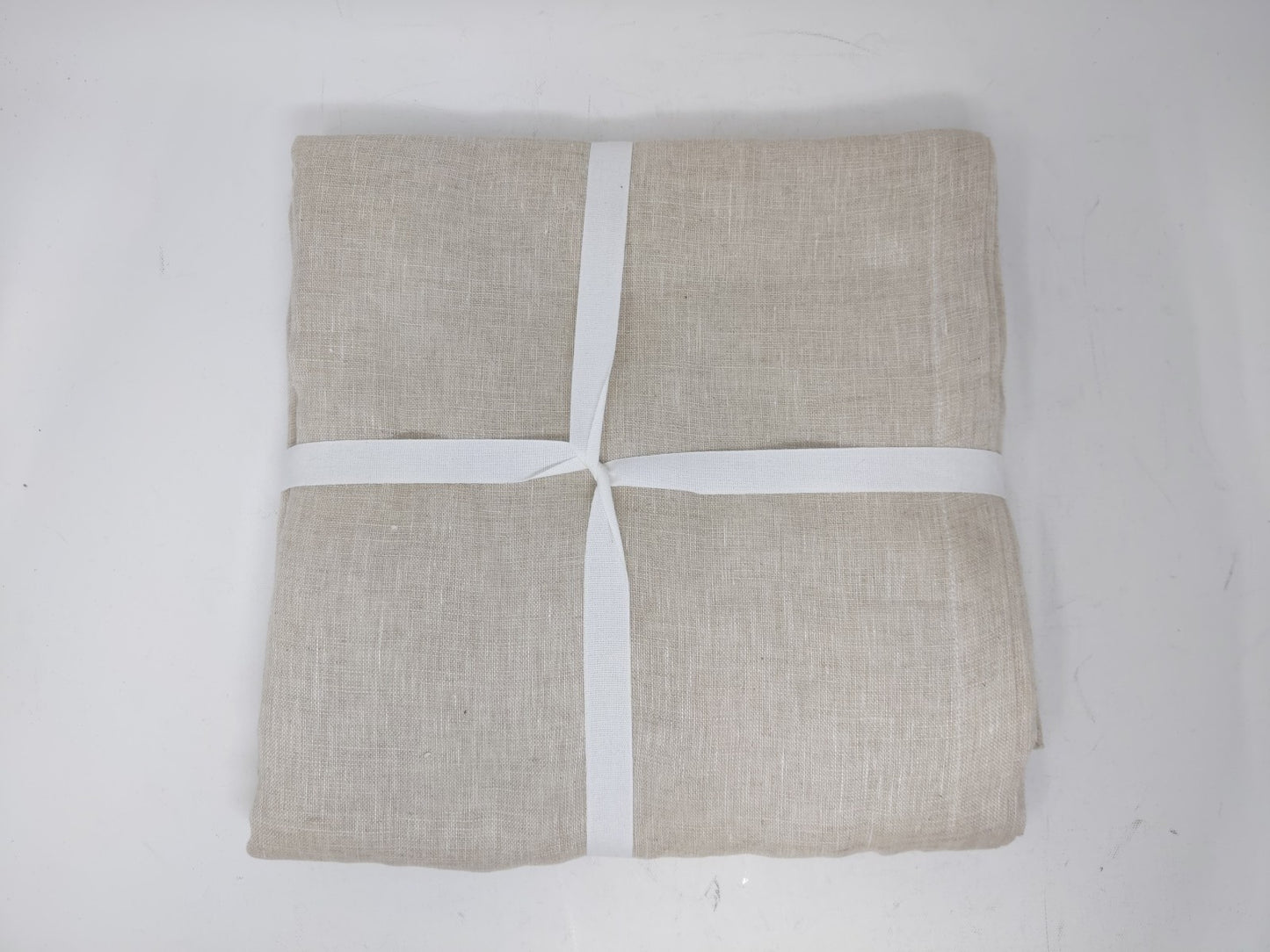 Quince Sheer European Linen Curtains 48 x 96" Flax Color - Set of 2