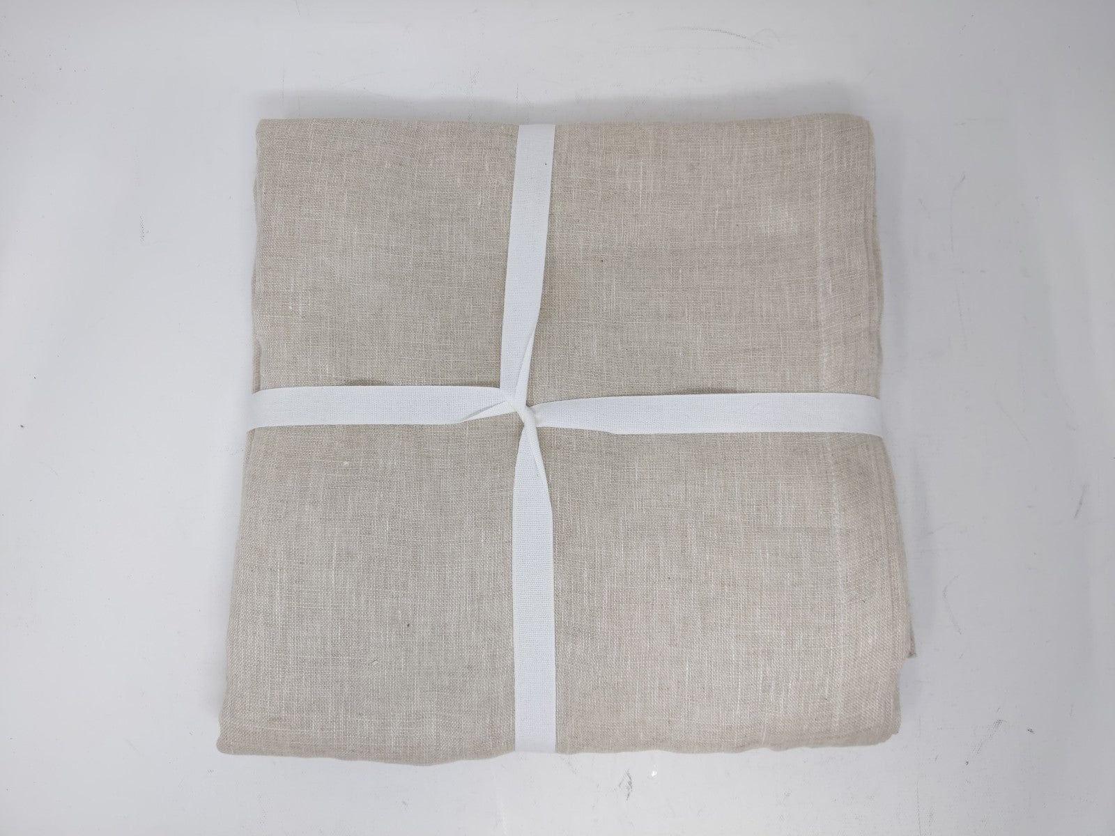 Quince Sheer European Linen Curtains 48 x 96" Flax Color - Set of 2