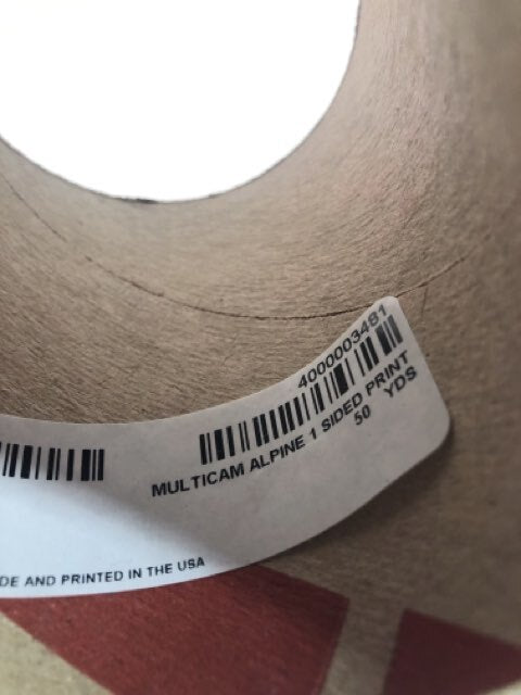 MILTICAM ALPINE 1 SIDED PRINT - 50yds 4" loop