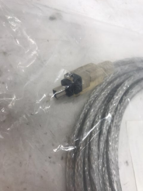 IEEE-1394 FireWire/iLink DV 4 Pin Male to Male Cable - 15 Feet Clear