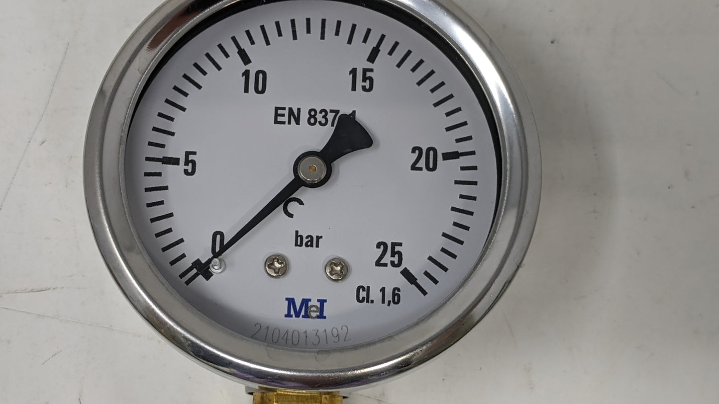 Mei Industrial Fillable Pressure Gauge - 1.6 - +25bar - 6083141700