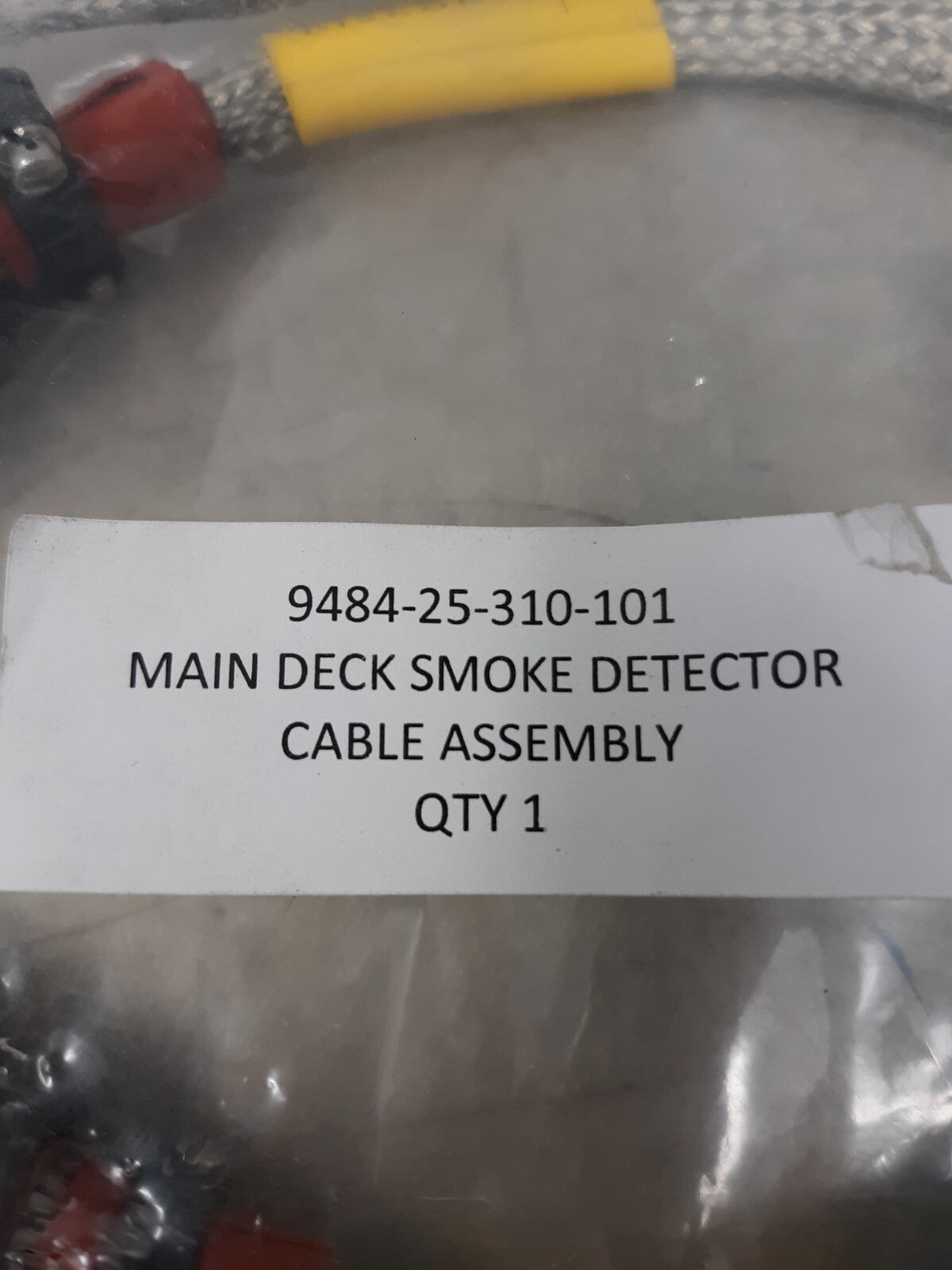 Main Deck Smoke Detector Cable - 9484-25-310-101 with 06324 Glenair Connectors