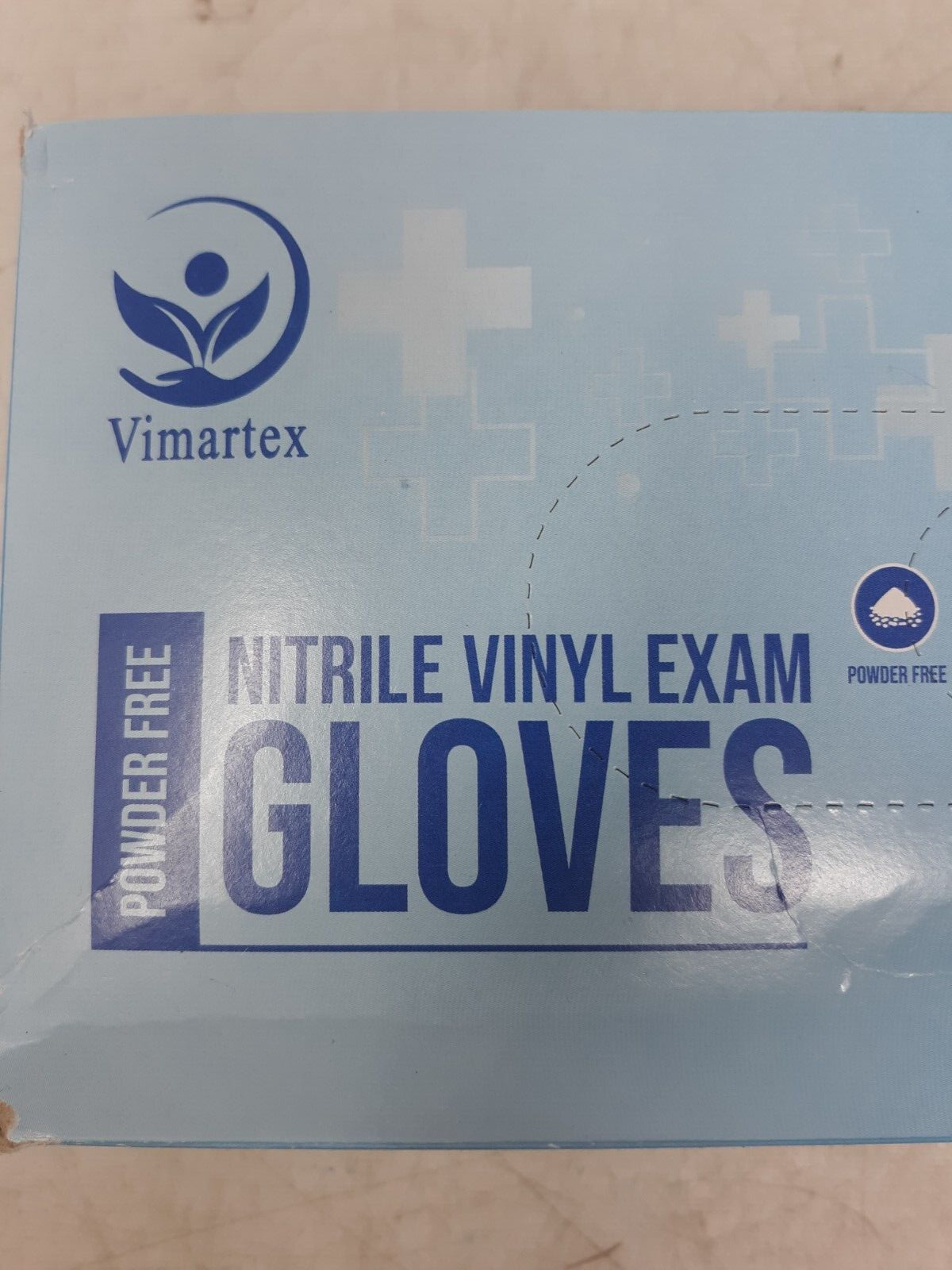 Vimartex Nitrile Vinyl Exam Gloves – Powder-Free, Latex-Free, Large Size