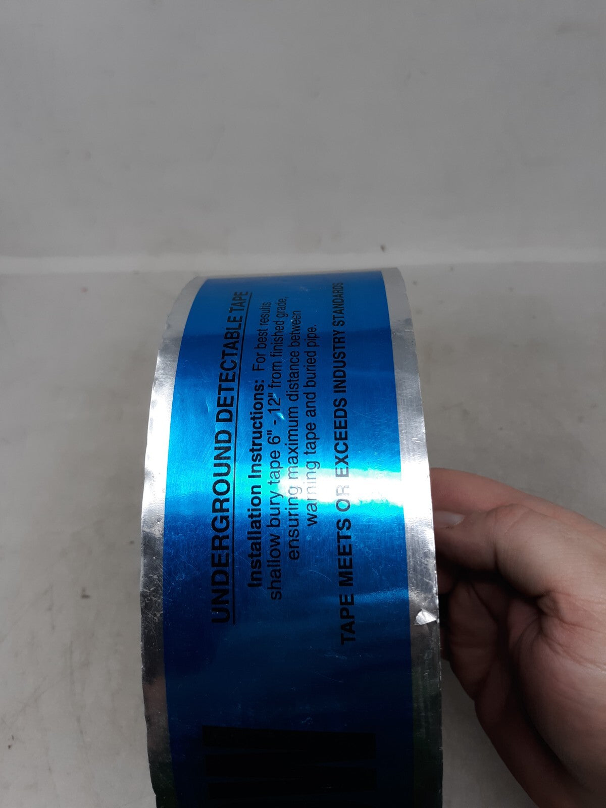 Underground Detectable Tape 3 in. x 1000 ft. Caution Buried Water Line Below