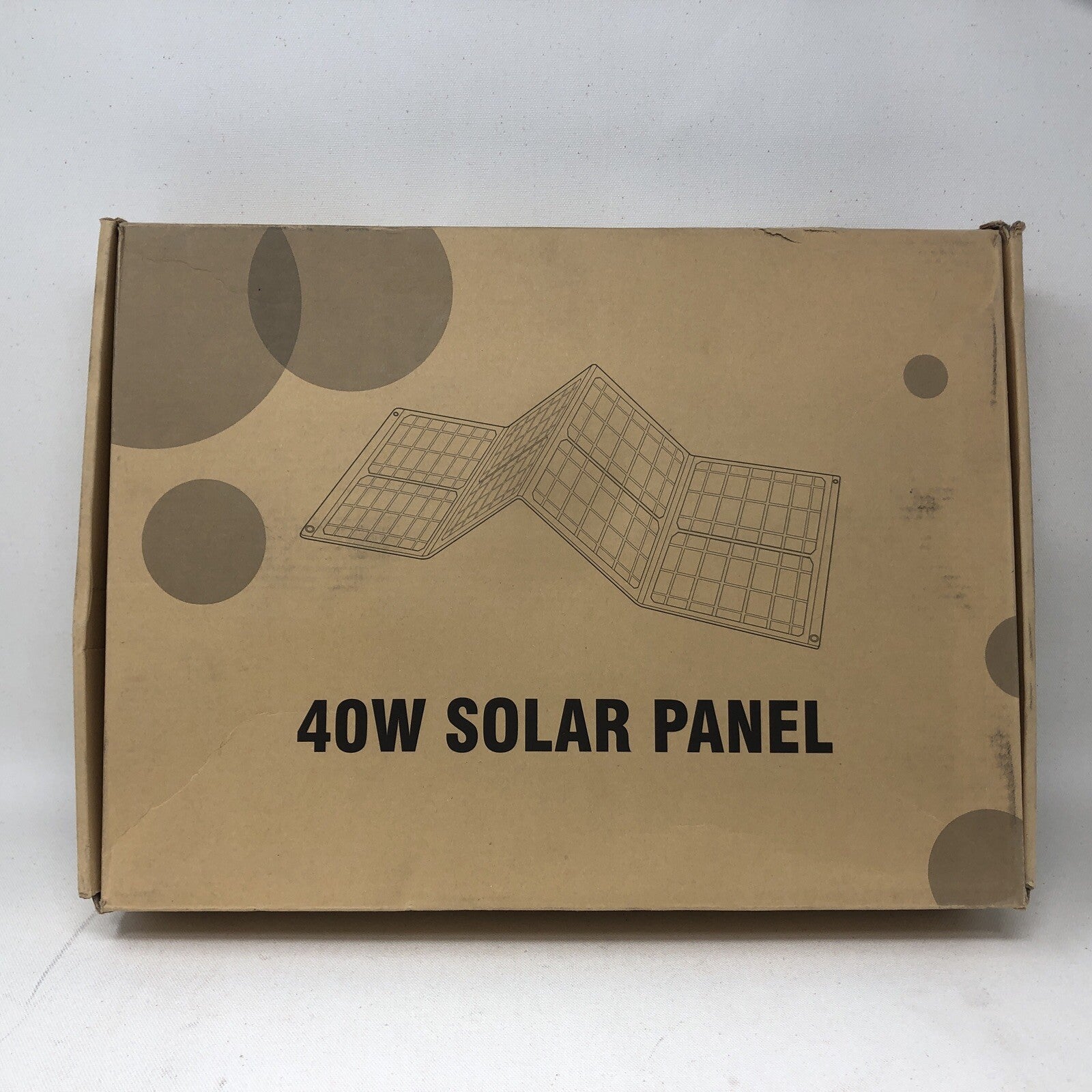40W Foldable Portable Solar Panel with USB QC 3.0, 15V DC Output
