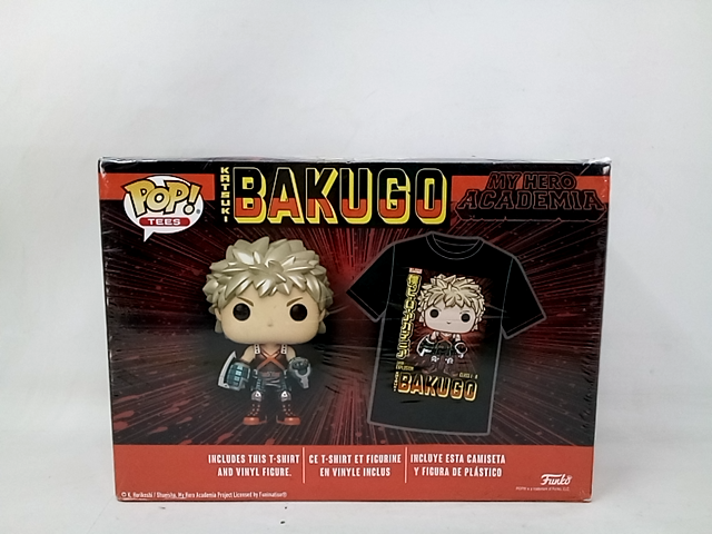 Funko My Hero Academia POP Katsuki Bukugo and T-Shirt GameStop Exclusive