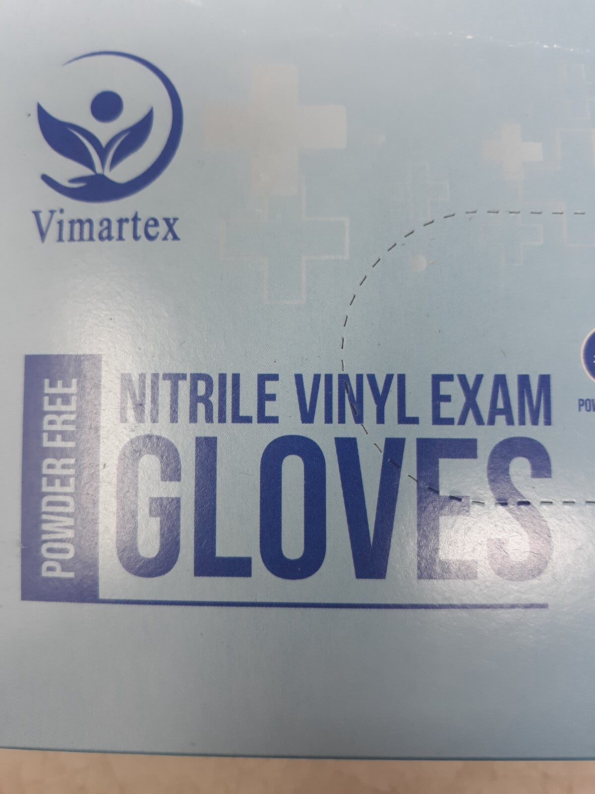Vimartex Nitrile Vinyl Exam Gloves – Powder-Free, Latex-Free, Large Size