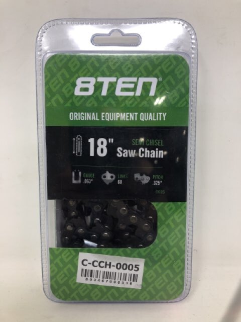 8TEN Chainsaw Chain 18 Inch .325 Pitch for Husqvarna Stihl MS210 810-CCC2227H
