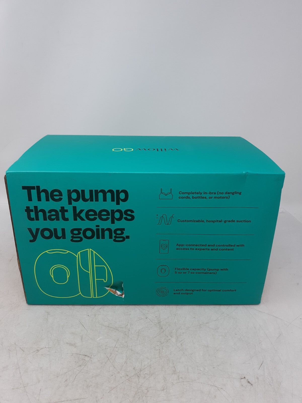 Willow Go Wearable Double Electric Breast Pump Kit