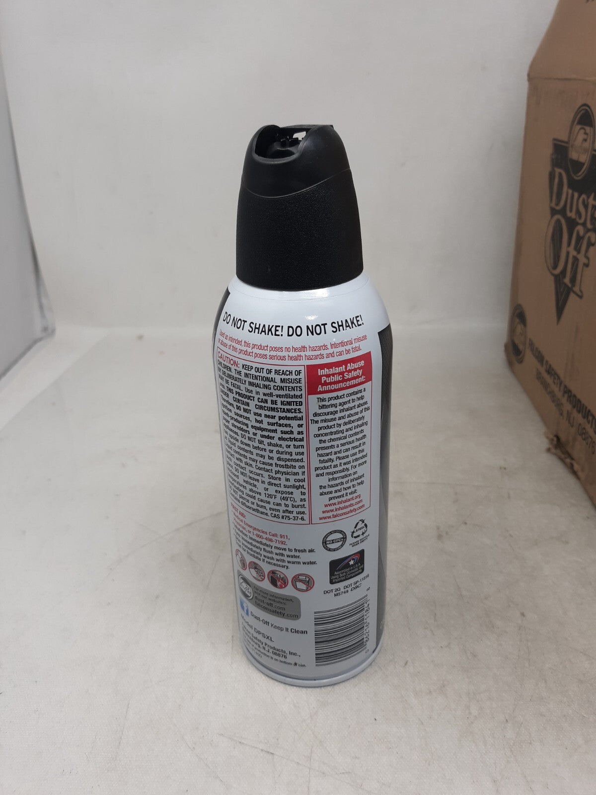 12 pk Compressed Air Computer TV Gas Cans Duster 10 oz Dust Off Keyboard Laptop