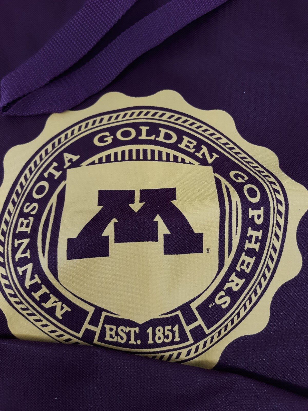 Lot of 2 Minnesota Golden Gophers Tote Bags Maroon Canvas