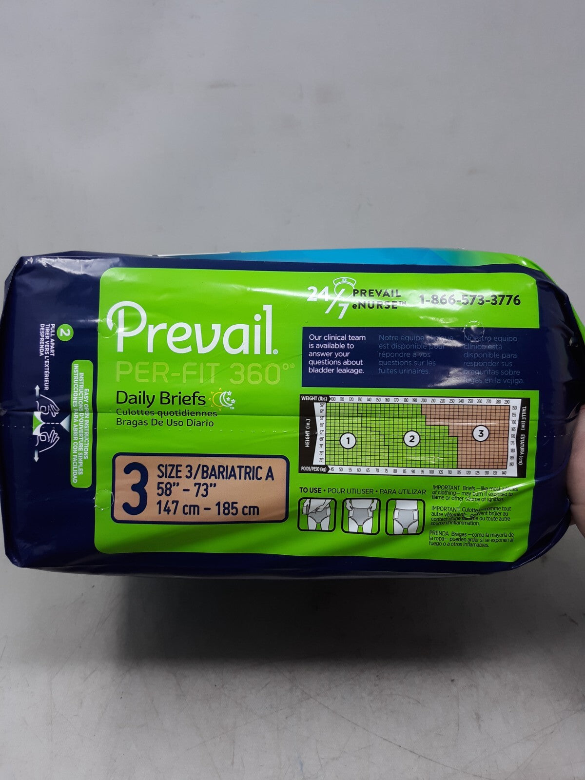 Prevail Per-Fit 360° Adult Incontinent Brief X-Large (PFNG-014)