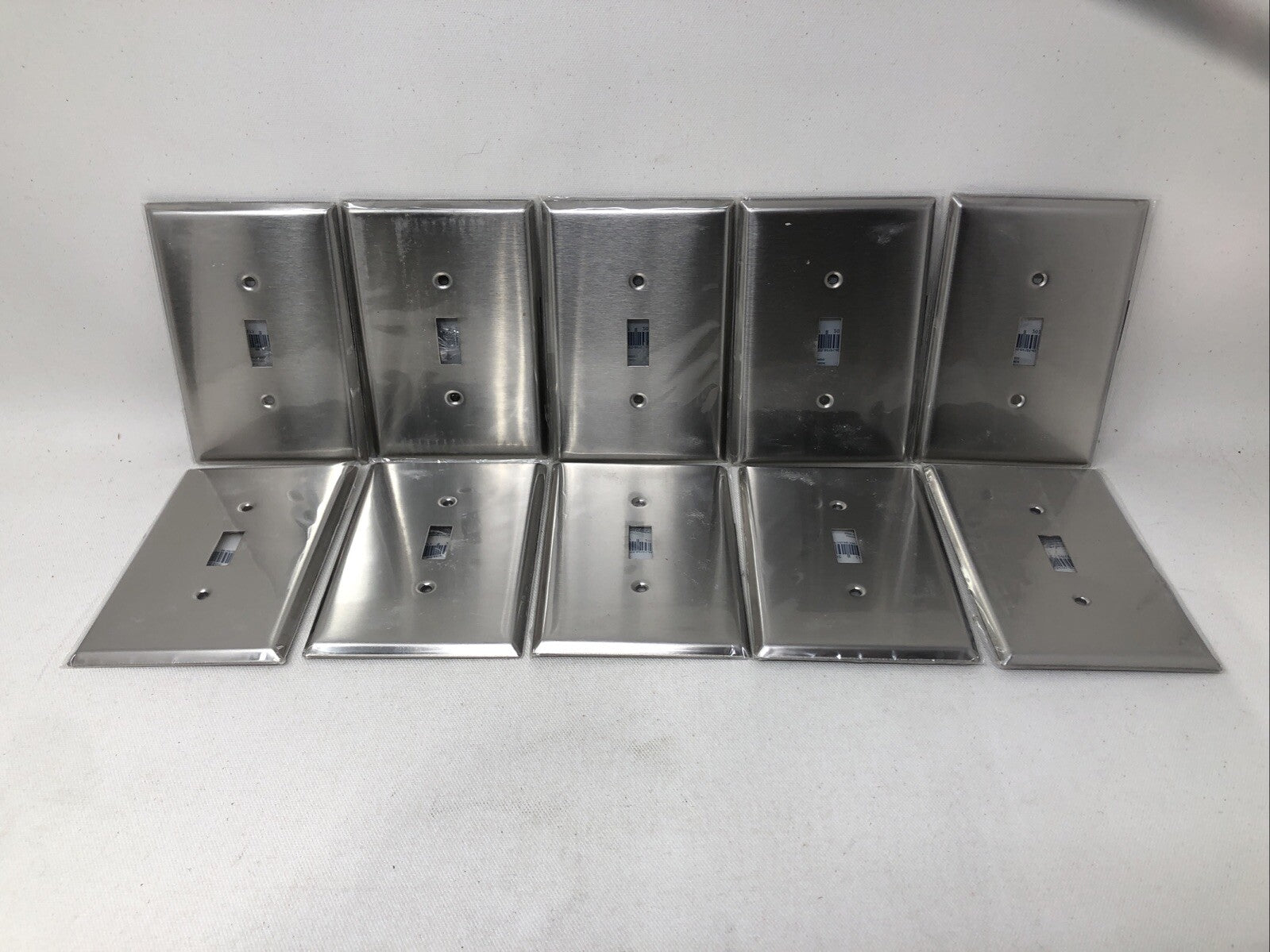 Leviton 1-Gang WP Stainless Steel Tog 84101-4  Oversized Satin Finish QTY Of 10