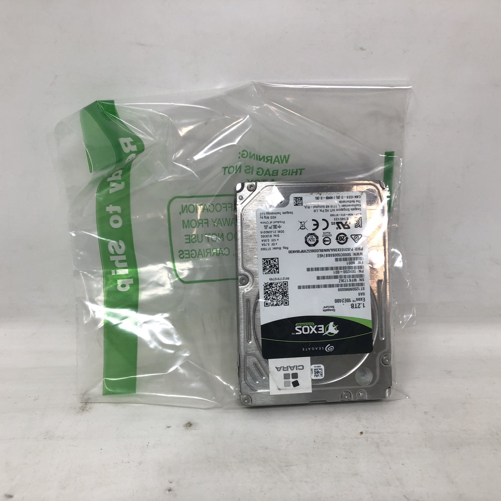 Seagate EXOS Enterprise 10E2400 CIARA 1.2TB - STT003 Part:1XH200-001