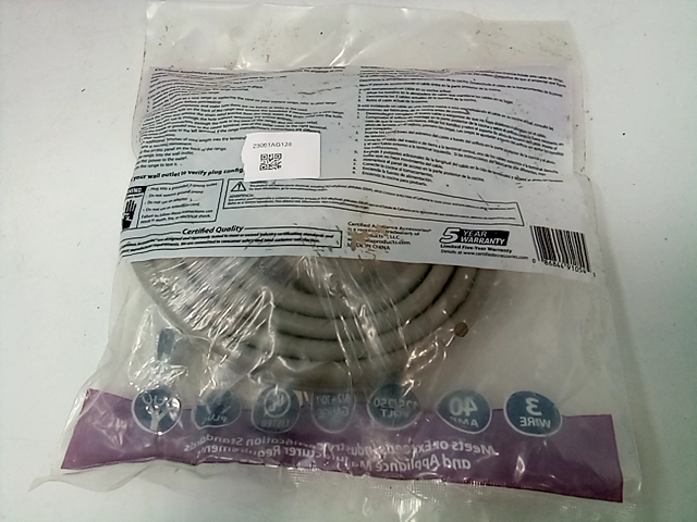 Certified Appliance Accessories 90-1054 3-wire Open-end-connector 40-amp Range C