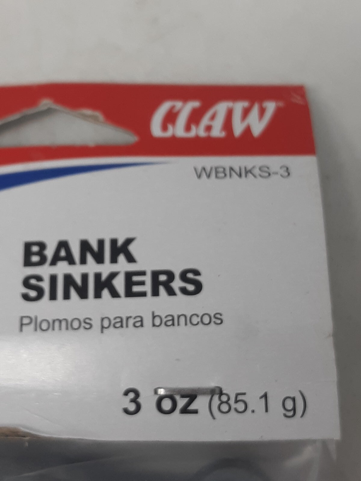 Eagle Claw WBNKS-3 Bank Sinkers 3 oz Lead Weights Lot of 6 Packs (18 Total)