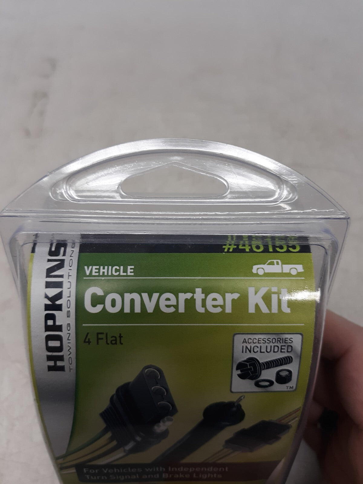 Hopkins 46155 Vehicle to Trailer Wiring Converter Kit 4-Flat with Circuit Tester