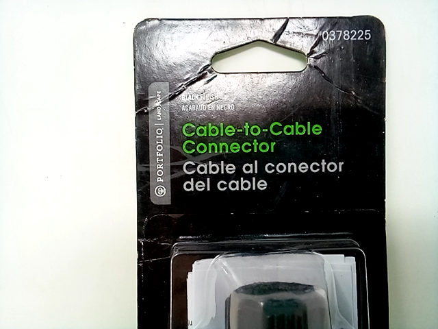 Portfolio-cable to cable connector 0378225
