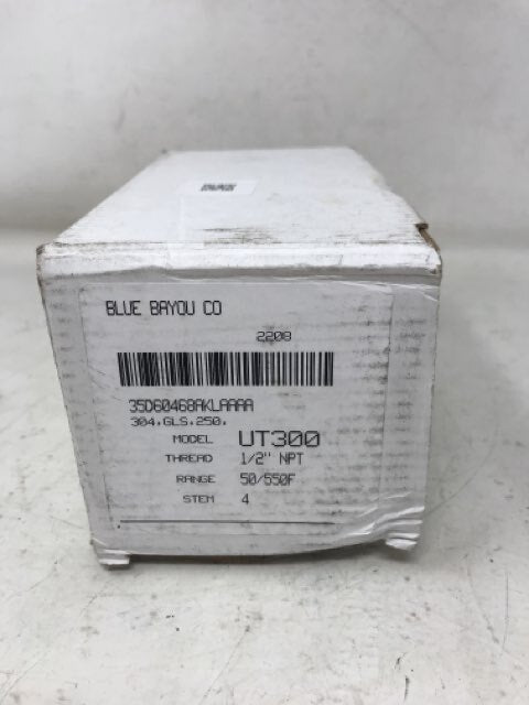 Blue Bayou Co Thermometer UT300, 1/2" NPT, 50/550F