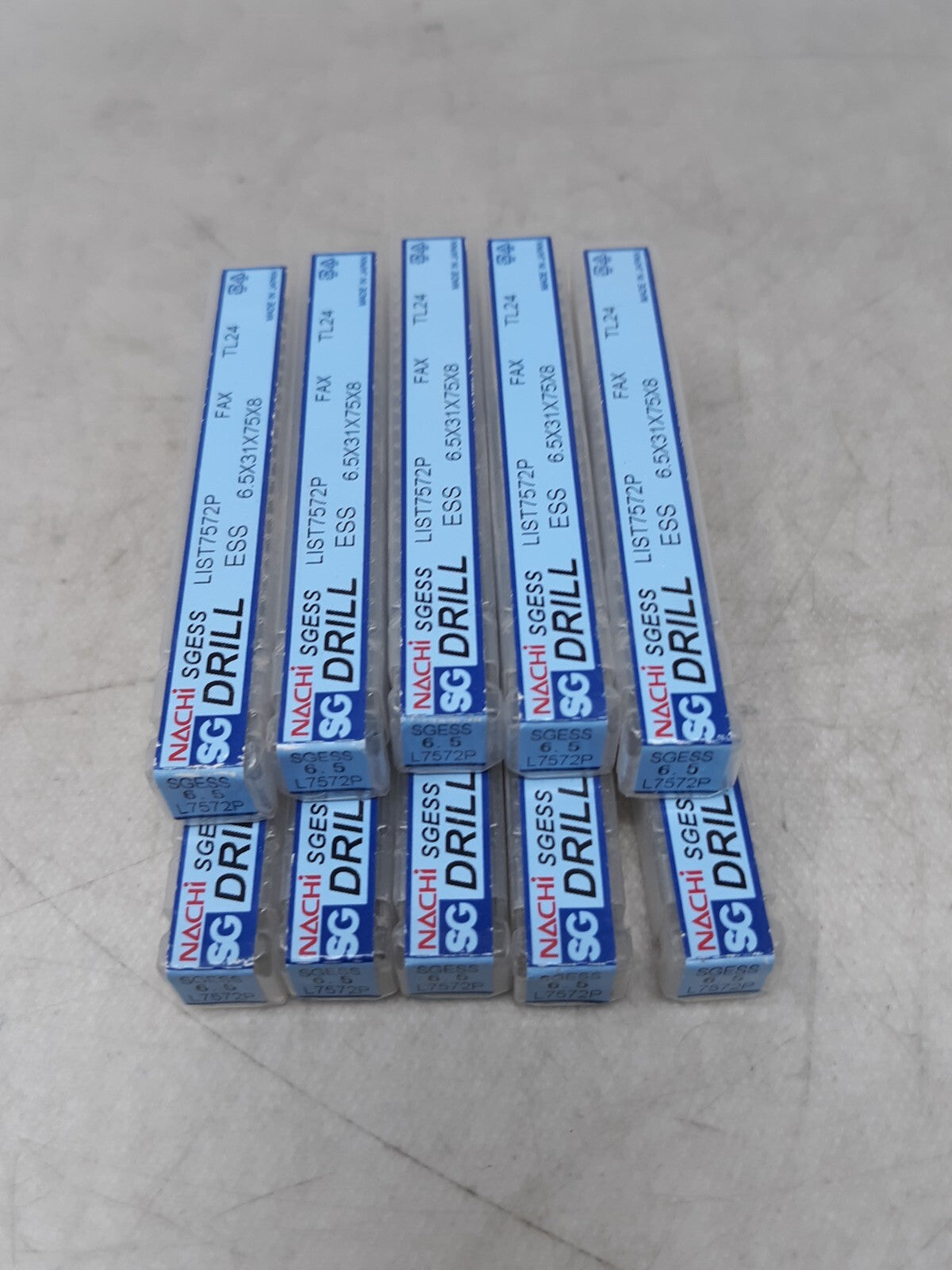 NACHI SGESS LIST7572P 6.5mm DRILL 10 PCS