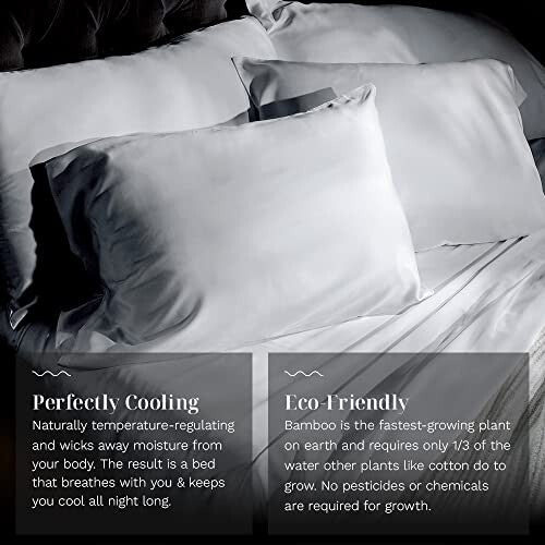 LUXOME Luxury Queen Sheet 4 Piece Set 100% Viscose Bamboo White Deep Pockets