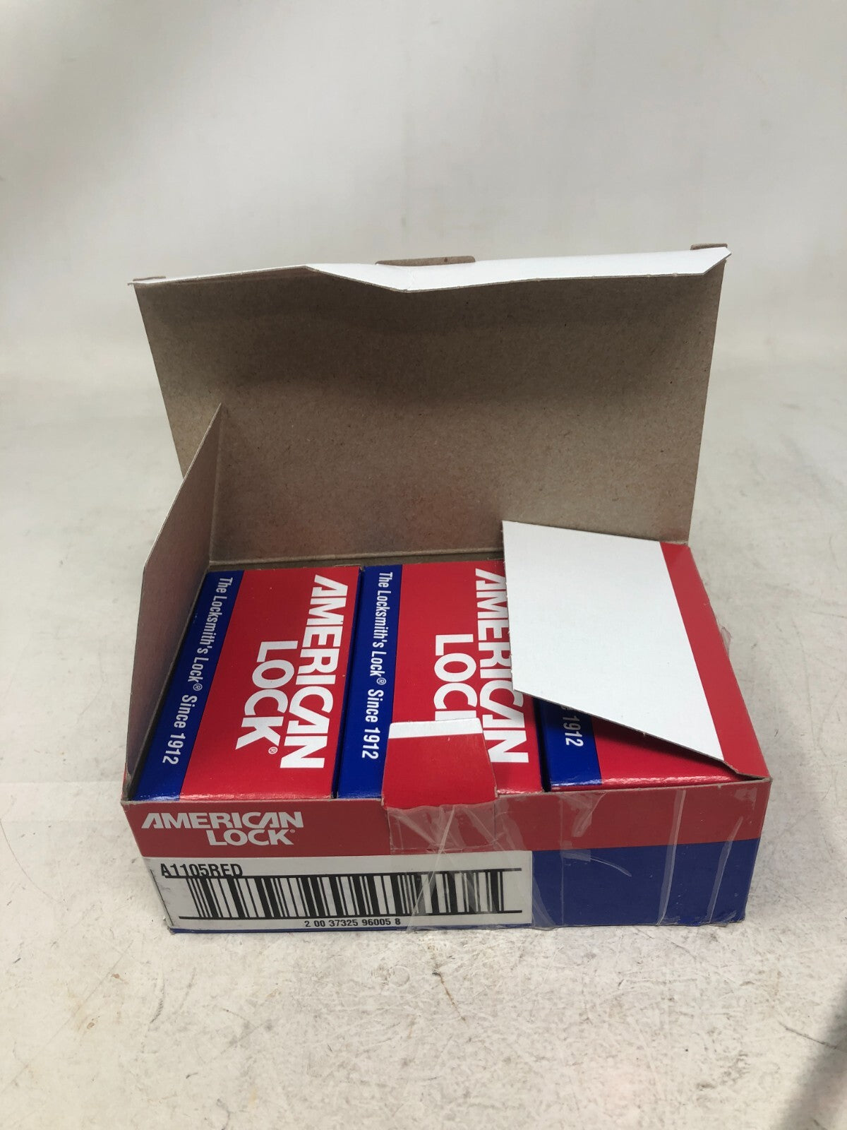 AMERICAN LOCK A1105RED Lockout Padlock,KD,Red,1-7/8"H PK 6