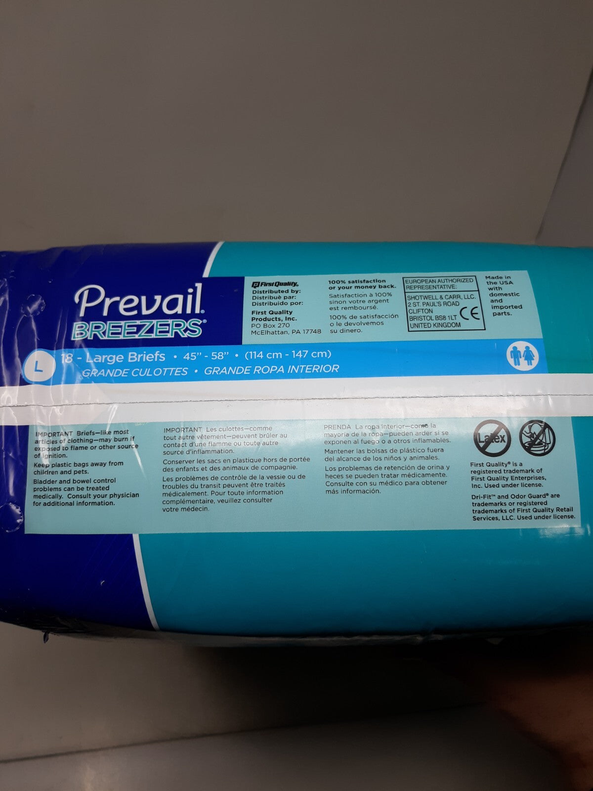 Prevail Breezers Adult Diapers Briefs PVB-013