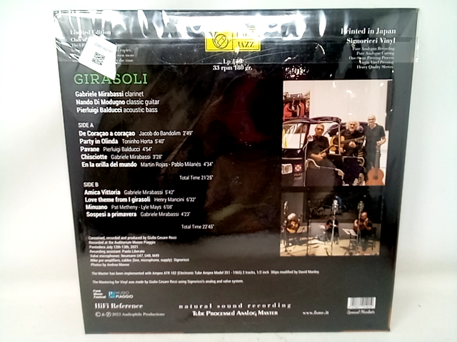 Fonè jazz girasoli vinyl lp Record - Natural Color Transparent Vinyl - Special 