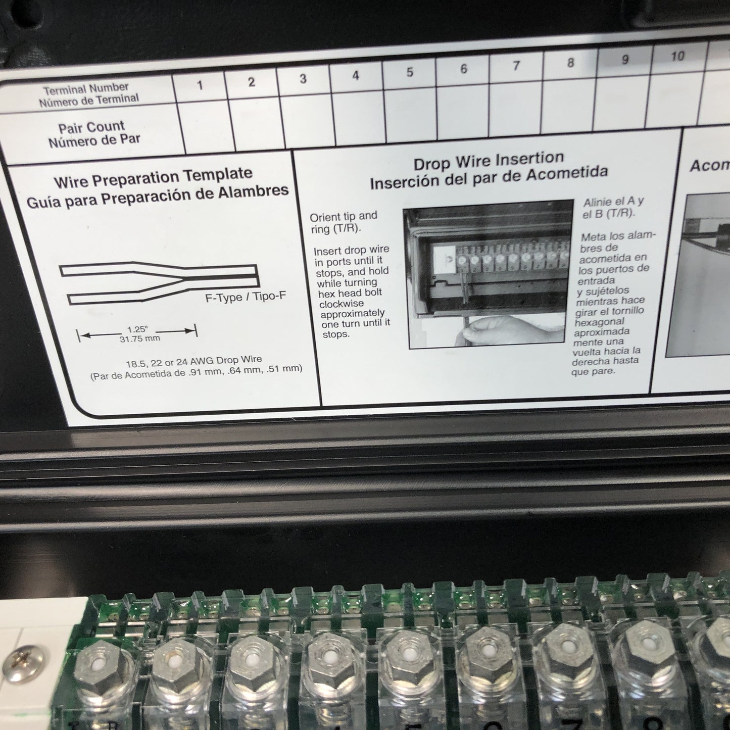 Corning 328-PI-10-TR/SES Aerial Terminal Block - 3 X 28 W/10PR - 954296
