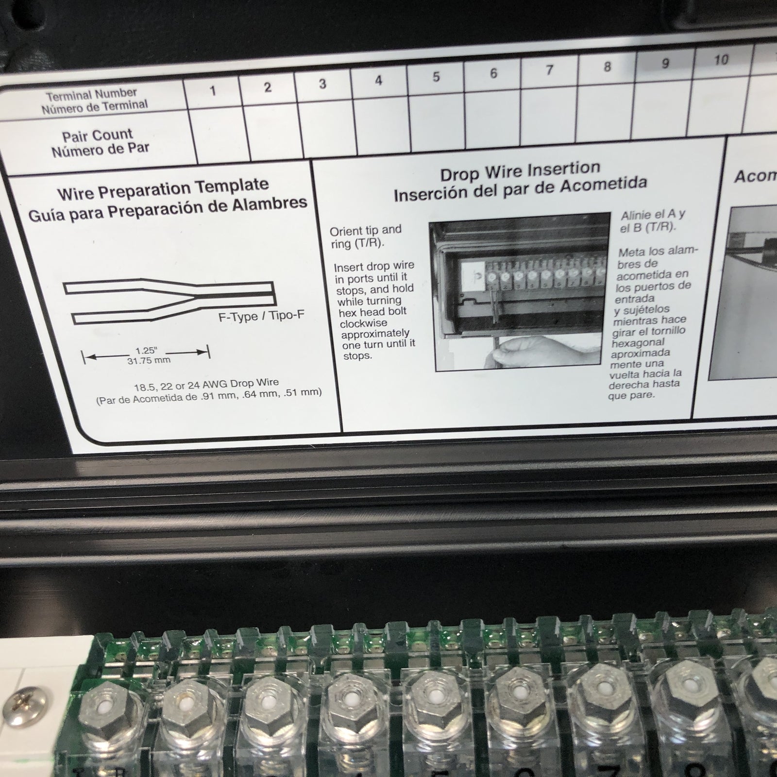 Corning 328-PI-10-TR/SES Aerial Terminal Block - 3 X 28 W/10PR - 954296