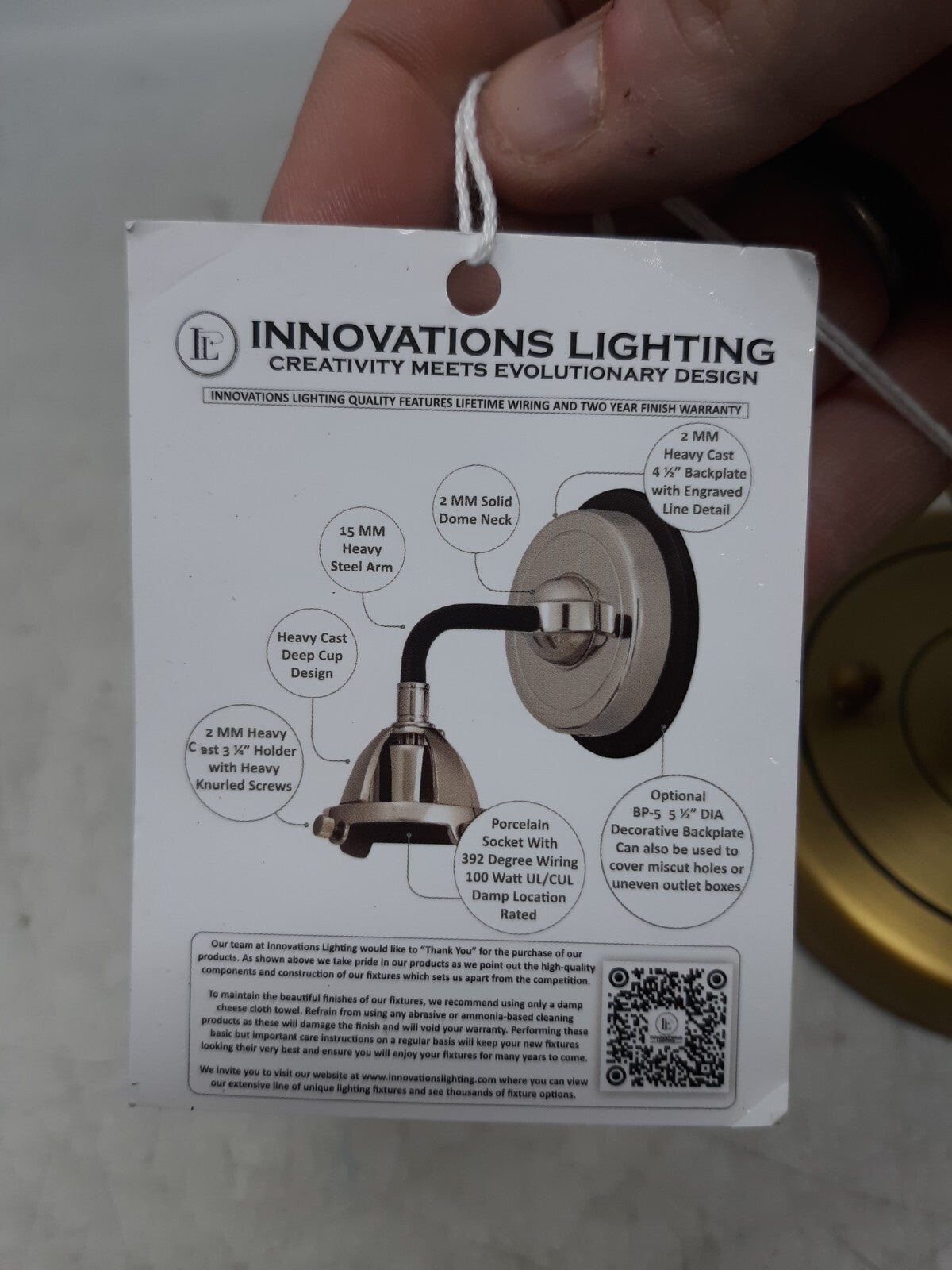 Innovations Lighting Vintage Brass Wall/Ceiling Sconce Fixture E26 Socket