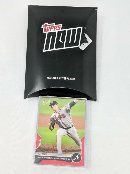 2021 Topps Now #682 Max Fried Red Parallel Card 06/10