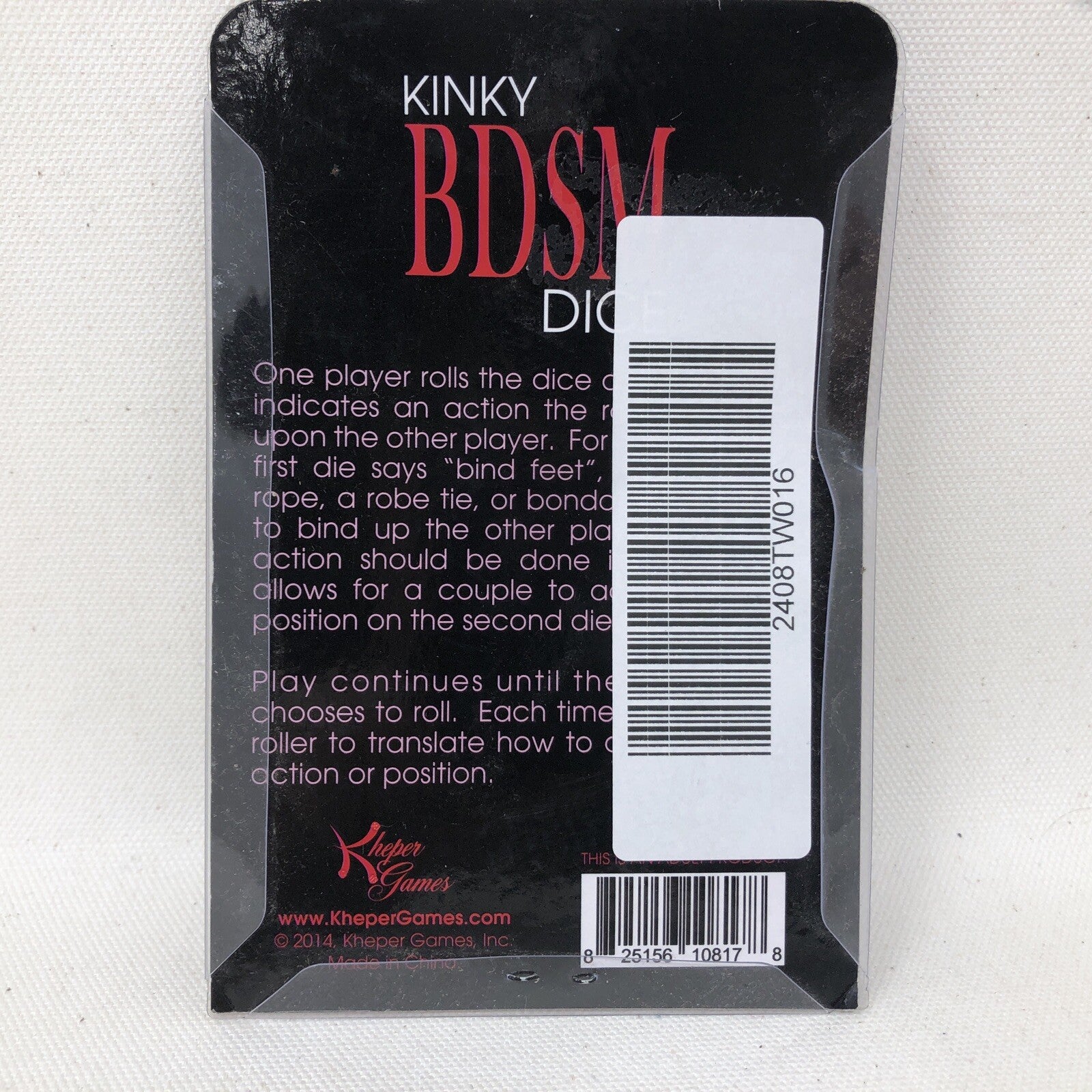 Kinky Intimately Pleasurable, Enjoyable and Exciting Bdsm Dice Game, New