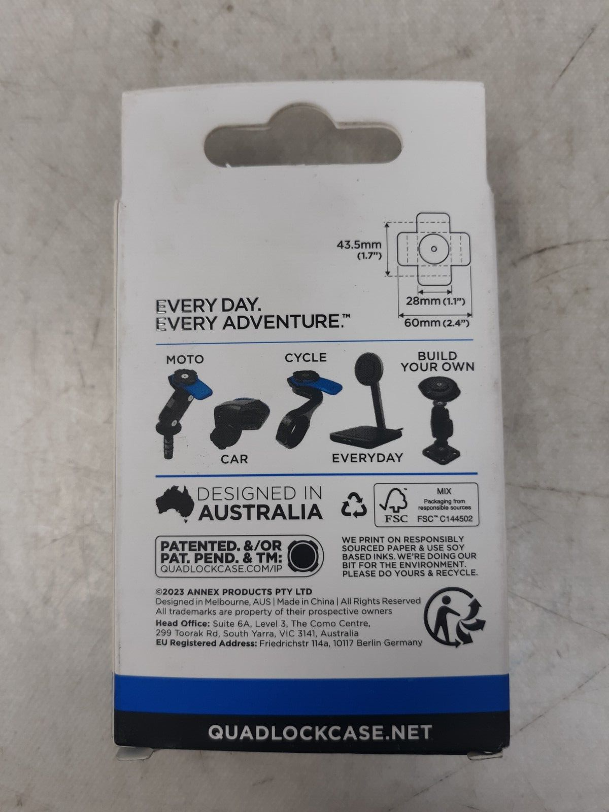 Quad Lock 360 Flexible Adhesive Base QLP-360-FAB