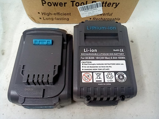 POWER TOOL BATTERY, 20V 6.0aH