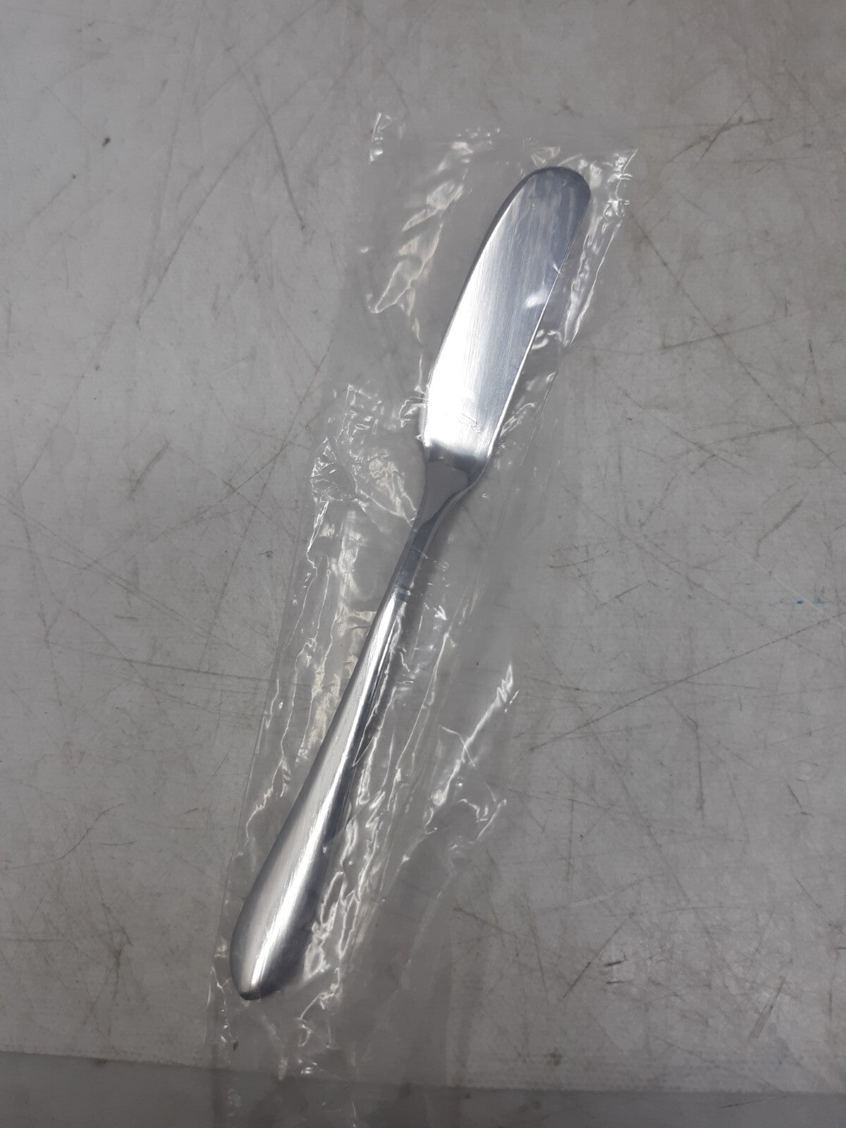 Ginkgo Stainless Steel Butter Spreaders Brushed Finish 7.5" Set of 8 w/ Box