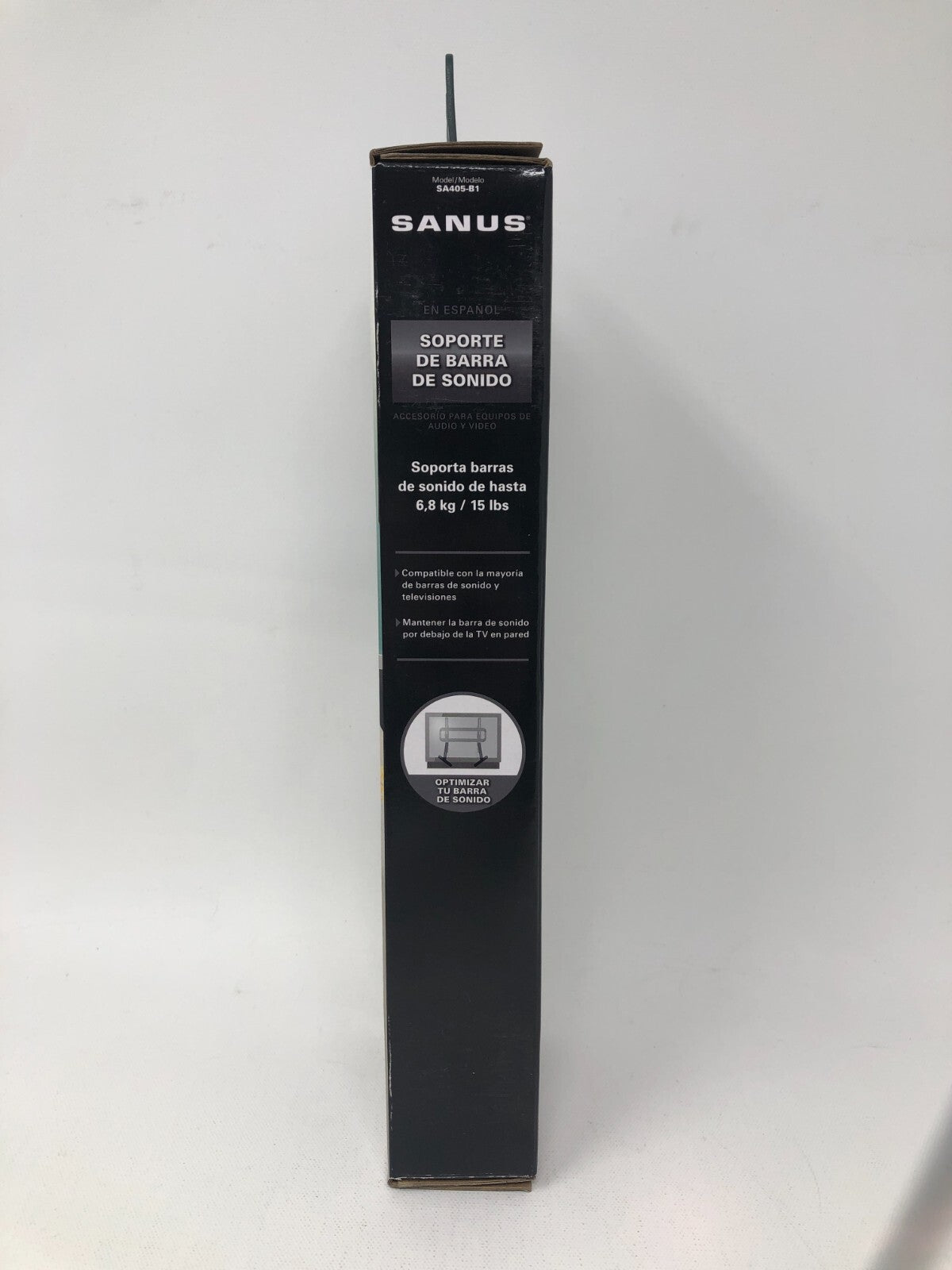 Sanus Soundbar Mount ~ Up to 15lbs, Wall-Mount, Under-TV, Black