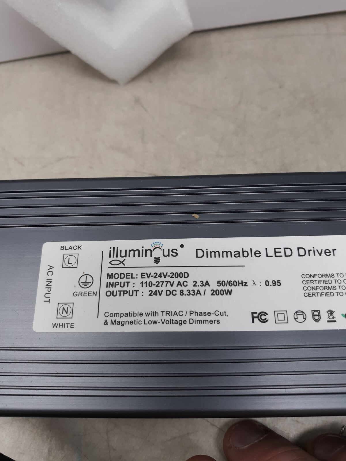 24V 300W Dimmable CV DC LED Driver UL approved