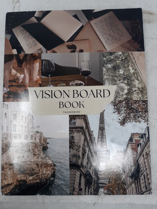 TangoBird Vision Board Book - Goal Setting & Motivation Scrapbook