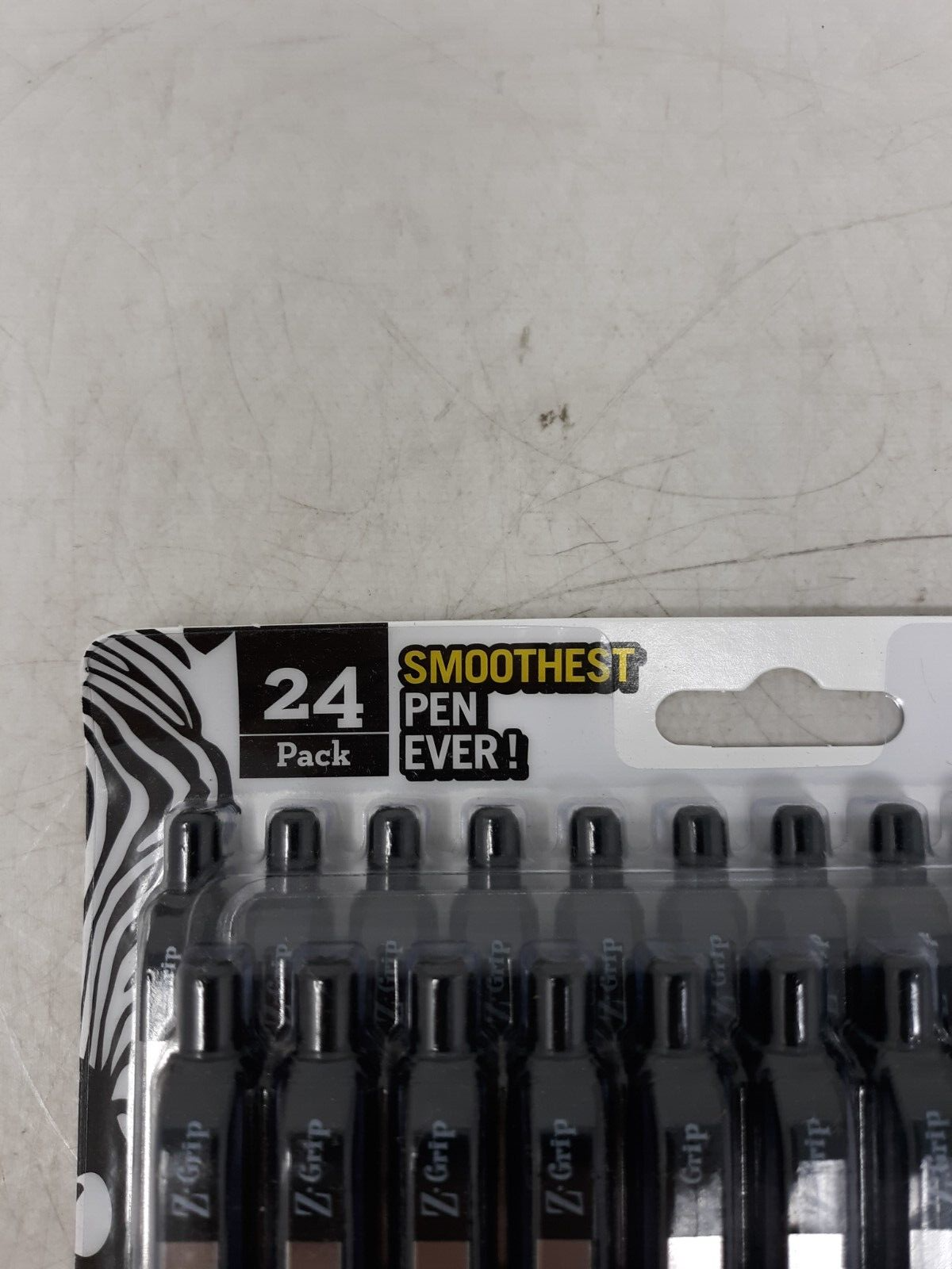 Zebra ZEB12221 Z-Grip Ballpoint Retractable Pen, Black - 24 Count