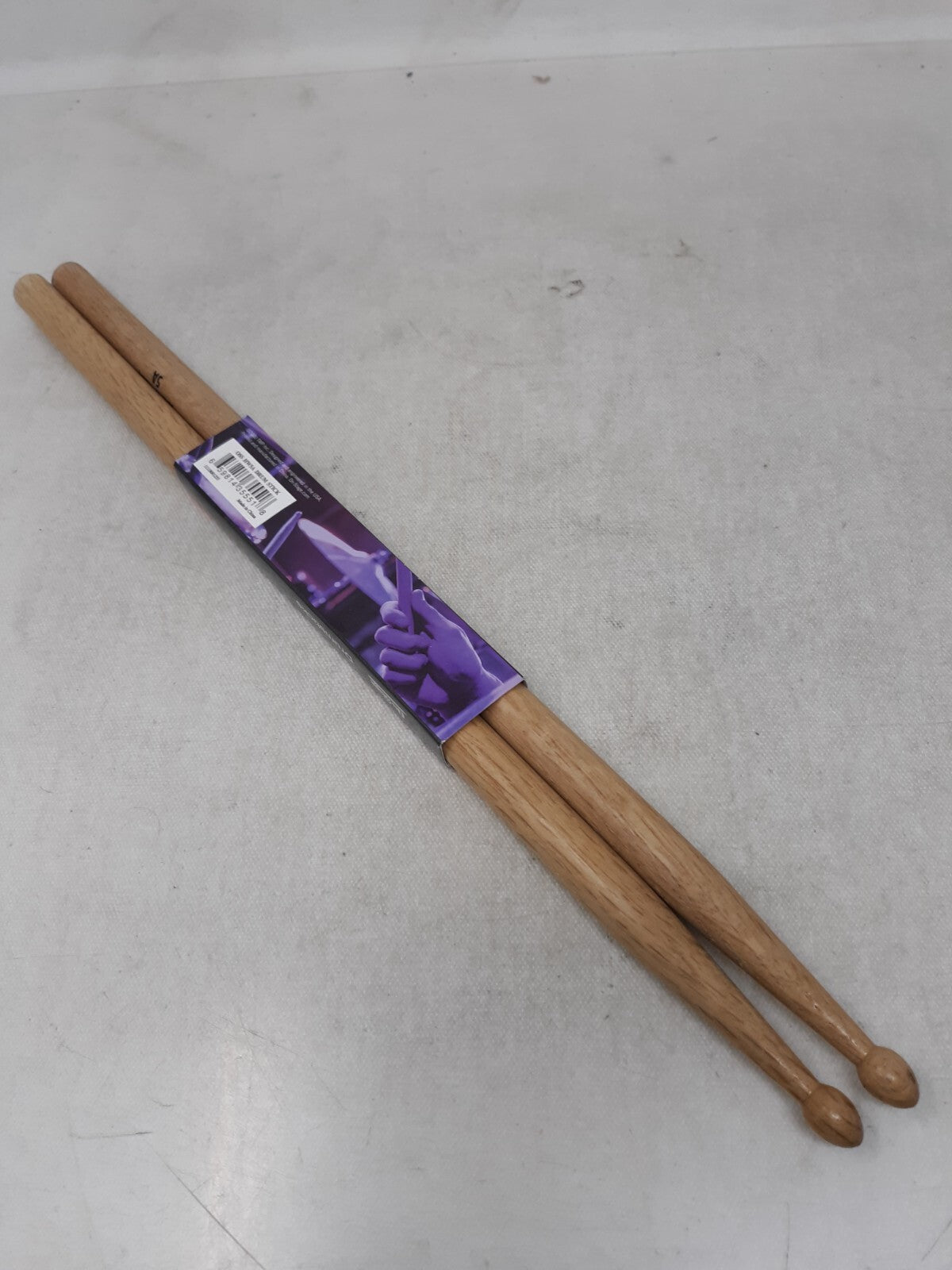 On-Stage Hickory 5A Wood Tip Drum Sticks 1 Pair Play with Lightning Speed