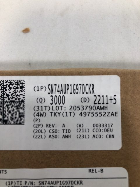 Texas Instruments- SN74AUP1G97DCKR - Reel of 3000
