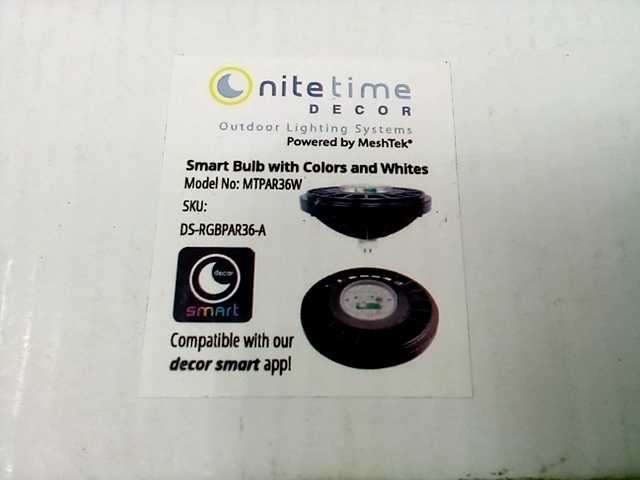 Nitetime Decor Smart Bulb w/ colors and whites