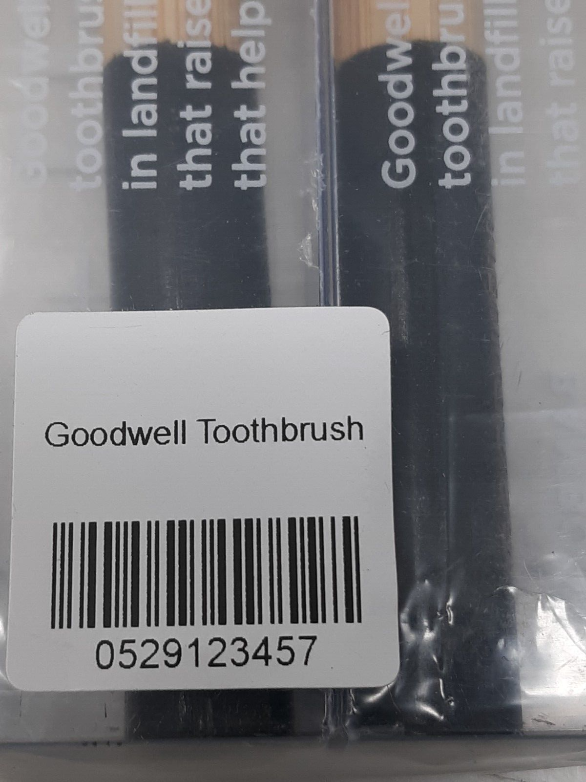 Lot of 12 Goodwell Sustainable Bamboo Charcoal Toothbrush
